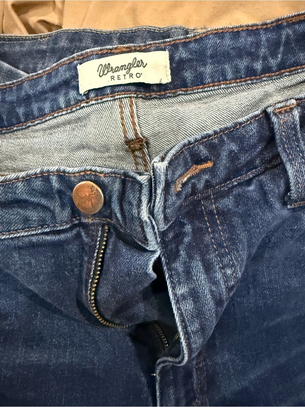 Wrangler Retro Dark Blue Denim Jeans